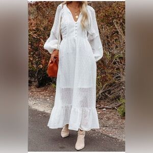 Aeom Vice white long sleeve dress size xs